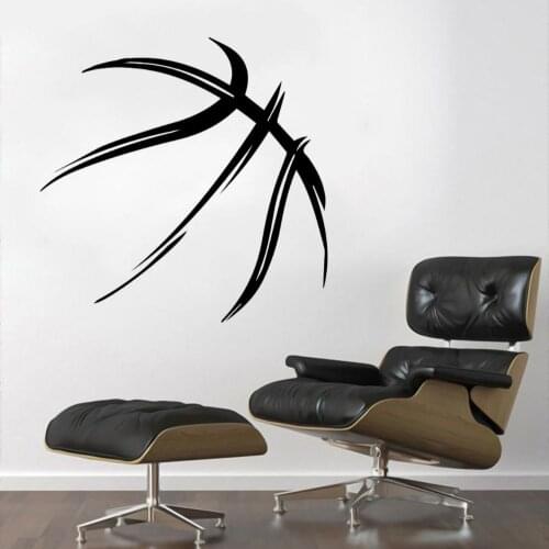 Ball LIning Wall Art Decal Sports for Home And Basketball Court Decoration Removable A002517