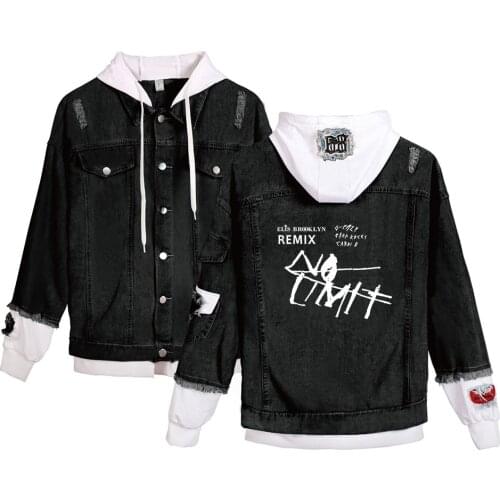 New arrival Post Malone Hoodies Denim Jacket Men/Women Hip hop Streetwear Long Sleeve Sweatshirt Post Malone Denim Jacket