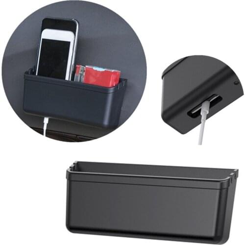 Plastic Car Front Door Storage Box Automobile Center Console Mobile Phone Organizer Case for Vehicle Stowing Tidying Supplies