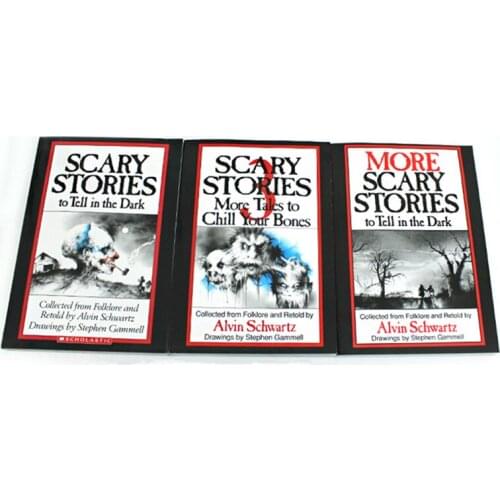 Scary Stories To Tell In The Dark 3 Books Set Volume 1,2,3, Kids Books