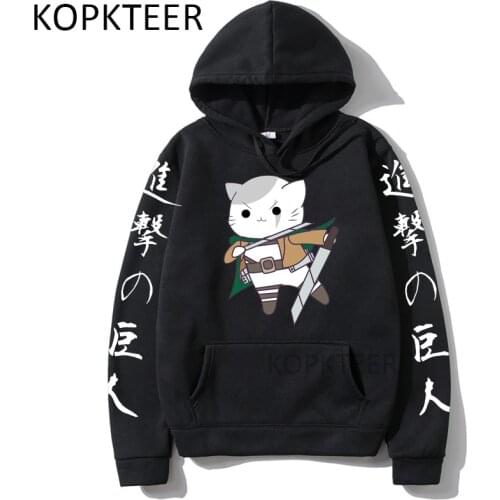 Attack on Titan Hoodies Japanese Anime 2021 New Fashion Funny Cartoon Hoodies Harajuku Streetwear Casual Sweatshirts Clothing