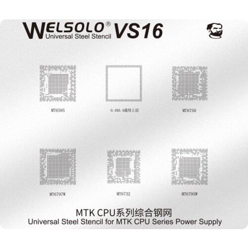 High Quality BGA Stencil for MTK MSM CPU IC Chip Reballing Stencil Solder Template for Xiaomi 4 Mi3/SSTE /MSM8274/8674/8974