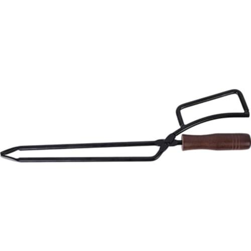 Barbecue Carbon Clip Ingenuity And Ergonomics Cooking Tong Salad Charcoal Clamp Meat Clip Wood Grabber BBQ Clamp Kitchen Tool
