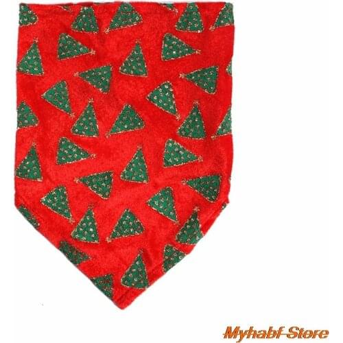 1pc Christmas Pet Dog Scarf Bandana Soft Cat Kitten Collars Scarf Dog Neckerchief Saliva Towel Puppy Trigon Bib Pet Accessories
