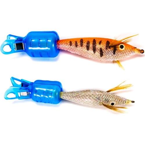 10pcs/lot Safety Caps Fishing Accessories Tools Squid Fishing Lure Jig Umbrella Hook Covers Caps Fishing Tools Blue