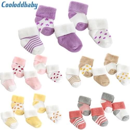 5 Pairs/lot Baby Socks Warm Cute Newborn Baby Girl Socks Cartoon Comfort Cotton Thicken Winter Baby Boy Socks Clothes