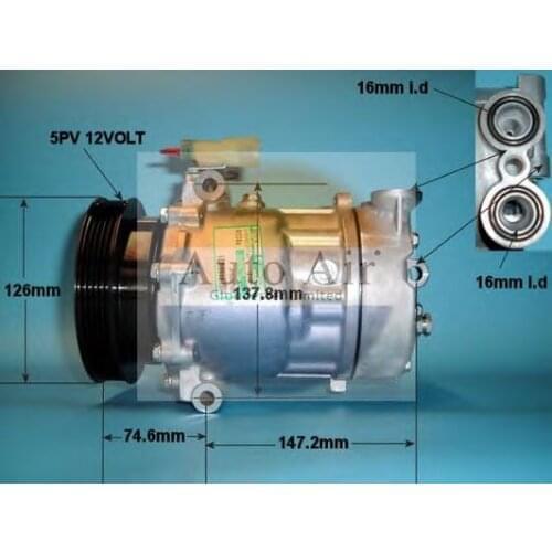 A/C AC Air Conditioning compressor Cooling Pump 7V16 5PK for MG ZR ZS EXPRESS JPB000100 JPB000090 JPB101240 JPB000150