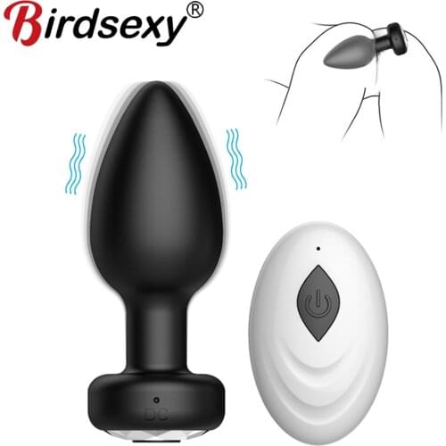 Anal Vibrator Prostate Masturbators Vibrations Erotic Massager for men Anal Butt Plug Dildos Remote Control Sex Toys for Adult