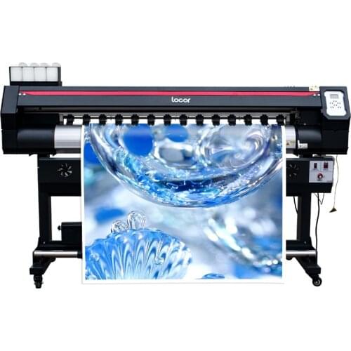Automatic 1.6m eco solvent printer 1440DPI canvas vinyl sticker printer plotter 160cm ecosolvent printer single XP600 head