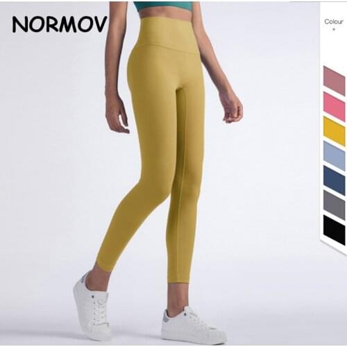 NORMOV 2021 New Hot Sale Fitness Female Full Length Leggings 19 Colors Running Pants Comfortable And Formfitting Yoga Pants