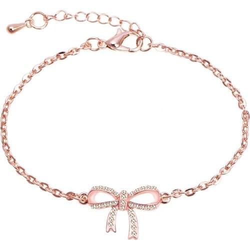 Bracciali Rose Gold Butterfly Crystal Christmas Gift Bulk Items Wholesale for Women Jewelry Ofertas Relampago Pulseira Masculina