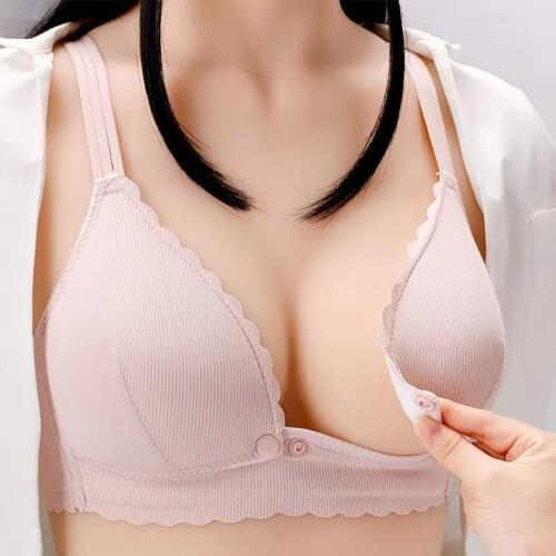 Wirefree Nursing Maternity Bra For Breastfeeding Bras Underwear Clothes for Pregnant Women Comfortable Soutien Gorge Allaitement