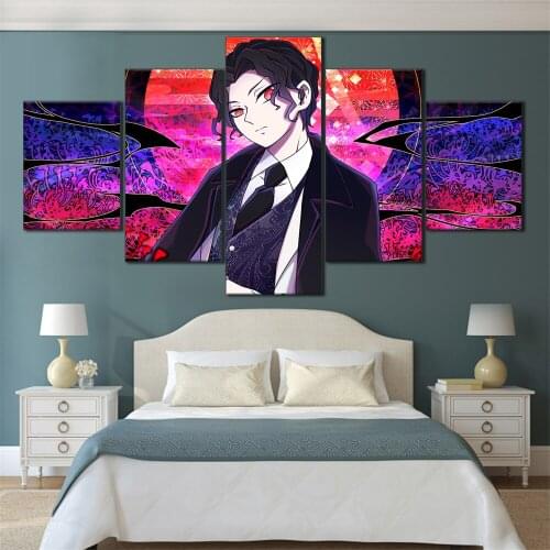 Demon Slayer Wall Painting Kibutsuji Muzan Anime Japanese Anime Home Decor Painting Posters Wall Decor Home Room Art Painting