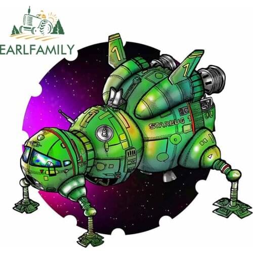 EARLFAMILY 13cm x 12.5cm for Red Dwarf Starbug Car Stickers Personality Decal Motorcycle Scratch Creative Windshield Decoration
