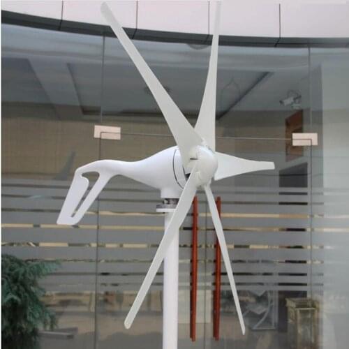 Horizontal windturbine generator 24v three five blades windmill with 300w 600w wind charge controller for free