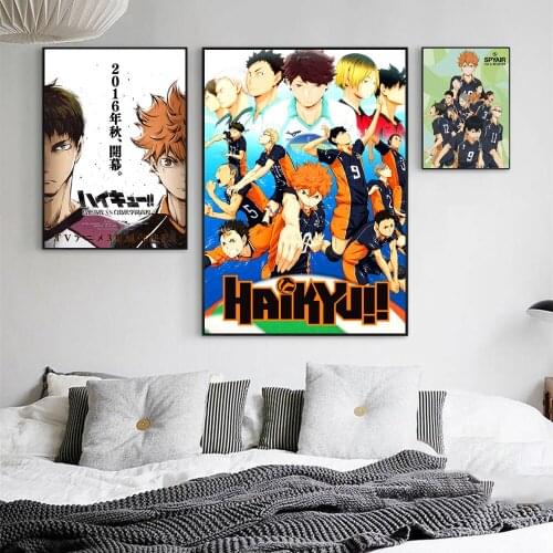 Haikyuu Anime Full Characters Canvas Art Print Painting Modern Wall Picture Home Decor Bedroom Decorative Posters Frame