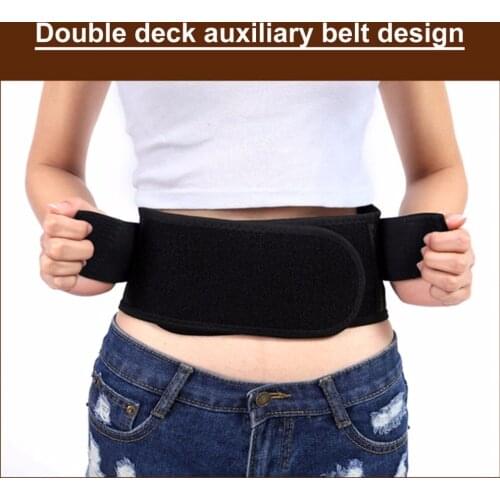 Hot Selling Slimmer Massage Muscle Self-heating Tourmaline Magnetic Belt Lumbar Support Brace Double Banded Adjustable Pad