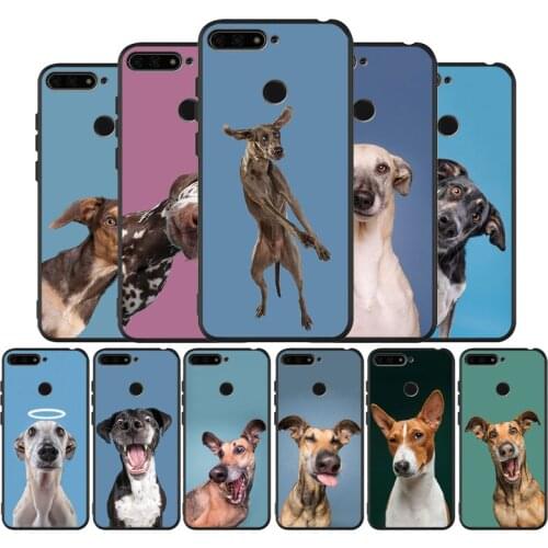 Cute funny dog Black TPU Silicone Soft Phone Case For Honor 8X 9 8 10 20 30 Lite Pro MATE 9 10 20 30 Pro Lite