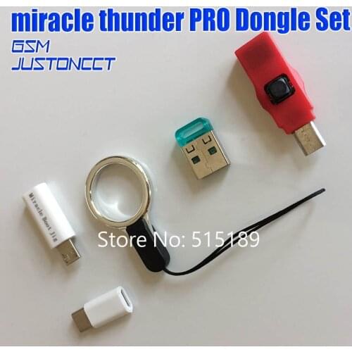 Miracle Thunder pro dongle SET edl cable & miracle boot jiG Emmc Solution FRP Flash Generic mode no need Miracle Box/Key
