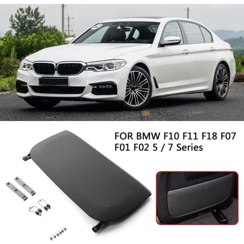 1pc for BMW F10 F11 F18 F07 F01 F02 5/7 Series Car Seat Back Panel Trim Cover Storage Pocket Black Auto Replacement Accessories