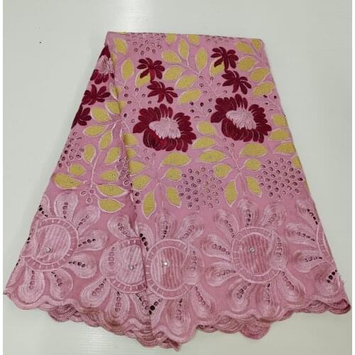 New African Lace Fabric 2021 High Quality Multicolor Lace Material Swiss Lace In Switzerland Embroidery Swiss Voile Lace Fabric