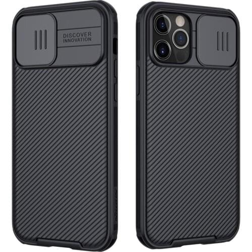 Nillkin Original Case For iPhone 12 Pro Max Camshield Cover Protective Coque For iPhone 12 Mini Funda Slide Lens Cases iPhone12
