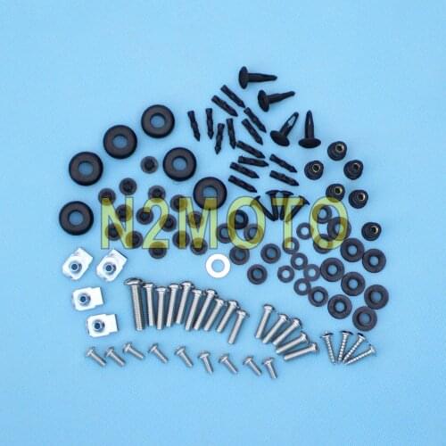Motorcycle Body Fairing Complete Bolt Nut Kit Fastener Screws for Suzuki GSXR 1000 2007-2008 Stainless Steel