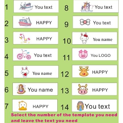 Custom child Name Tags/Organic Cotton Labels,iron on, Custom Clothing LabelsClothing Name Labels,Organic Cotton Labels Tags