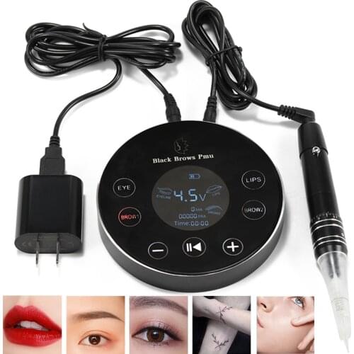 Professional Permanent Makeup Machine Tattoo Gun Eyebrow PMU Machine Pen For Up Eyebrows Eyeliner Lip Microblading Makeup Kit
