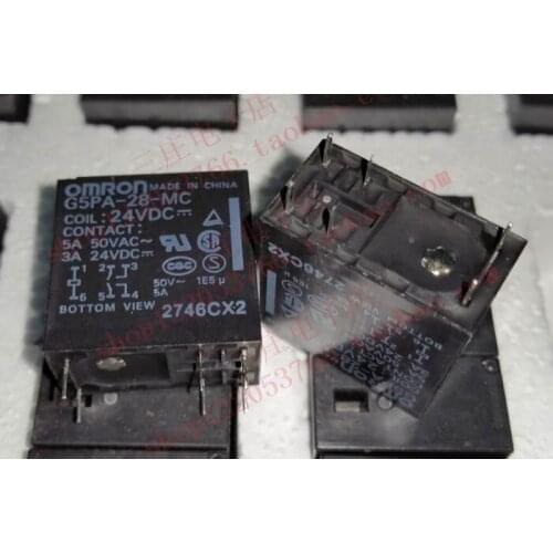 Relay G5PA-28-MC 24VDC 42F-2A-24V 5A double contact