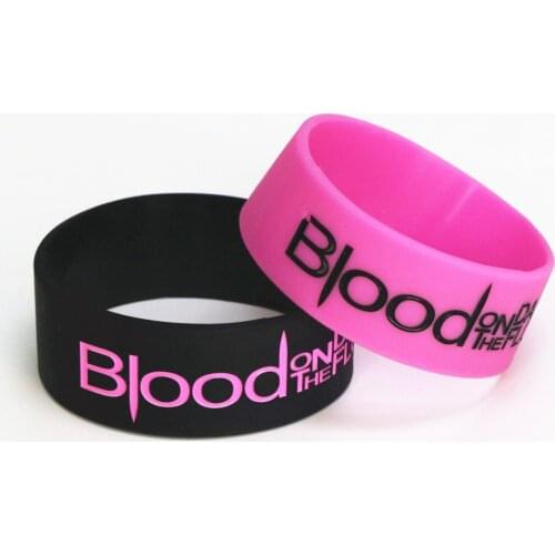 1PC Blood On The Dance Floor Silicone Wristband 1" Wide Sport Jackson Bracelets&Bangles for Rock Music Fans Adult Gift SH134