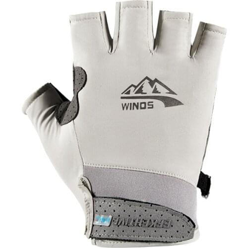 Ice Silk Sun Protection Gloves Sun-Proof Touch Screen Elastic Sports Cycling Driving Non-Slip Breathable and UV-Resistant Gloves