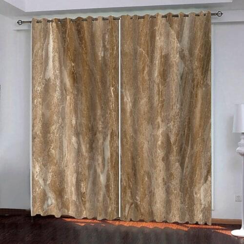 Modern Home Decoration Metallic marble pattern Luxury Blackout 3D Curtains For Living room Bedding room Office