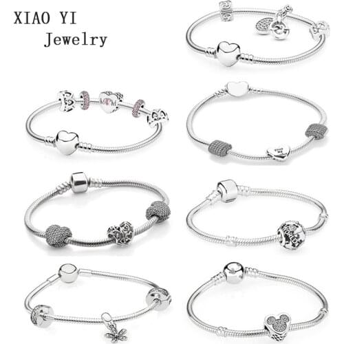 XIAOYI jewelry 100% s925 Christmas promotion high quality Daisy bracelet heart-shaped gift set gift to girlfriend