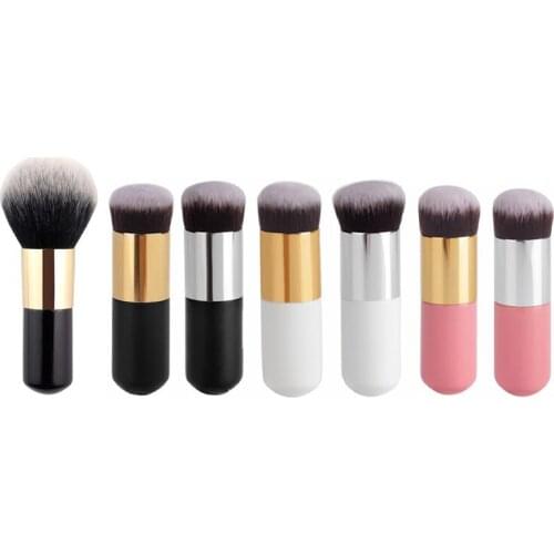 1Pc Flat Head Foundation Brush Powder Brush Professional Make Up Brushes Flat Top Face Foundation Brush for Liquid Cream Powder