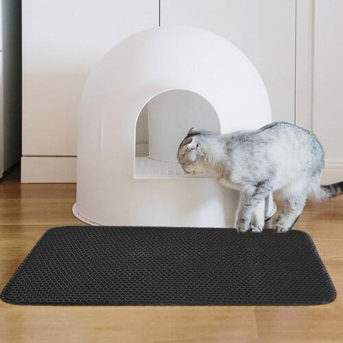 40x55x1.5cm Unfoldable Double-layer honeycomb Non-Slip Kitten Cat Pet Litter Mat Pad for House Floor Bathroom Door