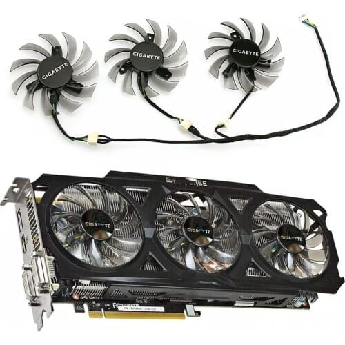 75MM PLD08010S12HH R9 290 R9 380X Cooler Fan For Gigabyte GTX960 GTX970 GTX 980 760 670 580 7950 Graphics Card Cooling Fan