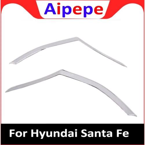For Hyundai Santa Fe 2019 2020 Accessories Car Rear Fog Light Trim Strips decoration cover Exterior Eyebrow Eyelid Strip
