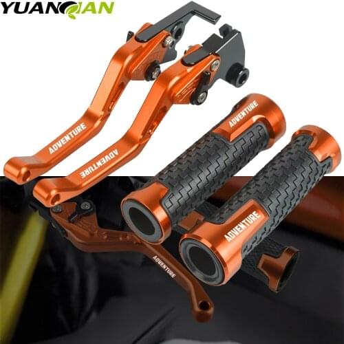Motorcycle Accessories CNC aluminum Brake Clutch Levers Handlebar grip Handle Hand Grips For 790ADVENTURE/R 2017 2018 2019