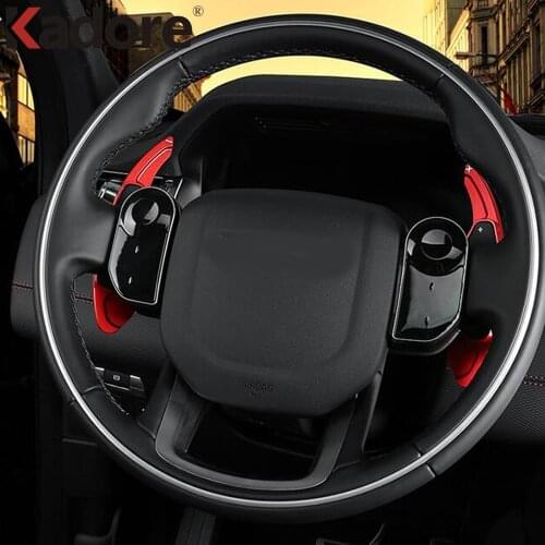 For Land Range Rover Evoque Discovery Sport/Jaguar XF XE Aluminum Steering Wheel Paddle Shift Gear Extension Shifter Accessories