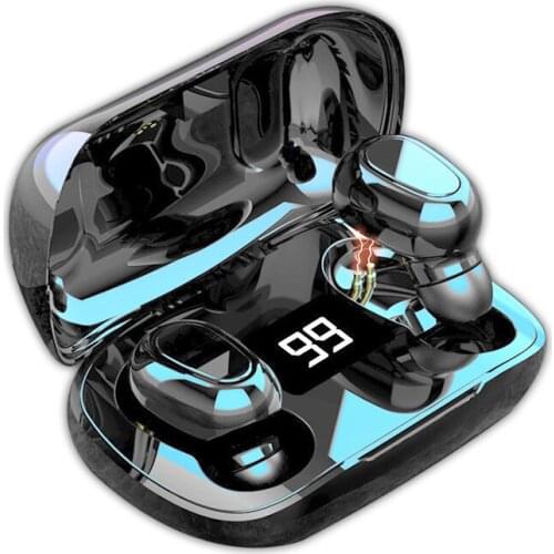 Wireless Earphone Bluetooth V5.0 Sports Wireless In-Ear LED Display cordless Stereo Earbuds with Microphone HiFi Headset