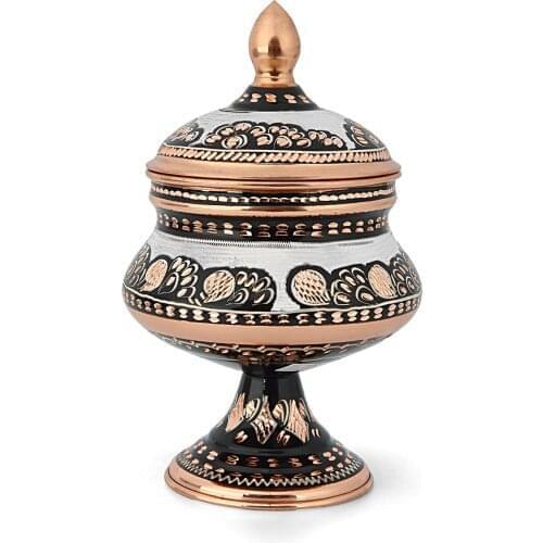 Large size turkish ottoman copper sugar bowl turkish delight plate turkish sugar presentation plate copper engraved