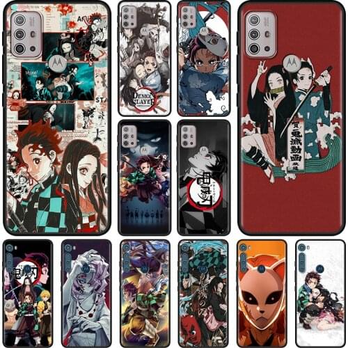 Demon Slayer Kimetsu No Yaiba Para for MOTO G9 plus E6s One Fusion Hyper Edge Case For Moto G Stylus G8 Power Plus G10 G30