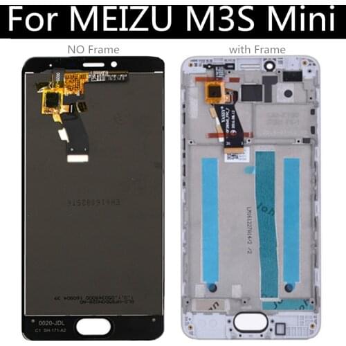 For Meizu M3s Mini LCD Display Touch Screen with frame Digitizer Assembly Replacement 5.0 inch Y685H