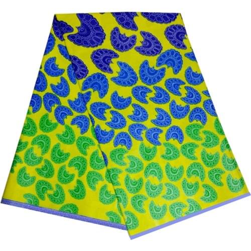 African Wax Printed Cotton Fabric 100%Soft Breathable High Quality Ankara Style Party Dress Material For Sewing 6 Yards LB 4-16