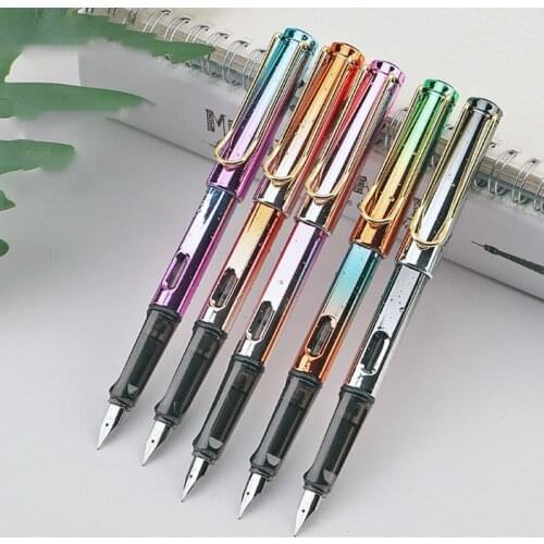 Water Drop Gradient Fountain Pen Business Student 0.38mm Extra Fine Nib Fashion Office Supply Writing Tool 77HA