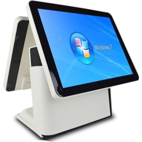 Cash Register 15 inch capacitive touch screen POS system for retailers dual screen POS terminal punto de venta cashier OEM