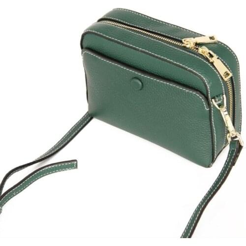 Classic Genuine Leather Handbag Women Top Grain Cow Leather Should bags Female New fashion Womens Bag Black Red Taro Dark Blue