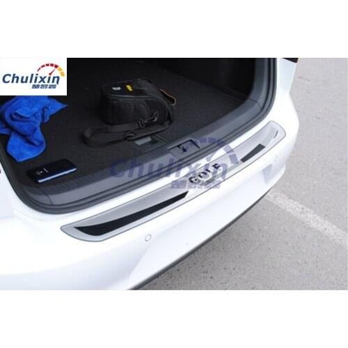 Stainless Steel back rear trunk Sill Scuff Plate Protection pedal for Volkswagen GOLF 6 MK6 GOLF 7 MK7 car accessories