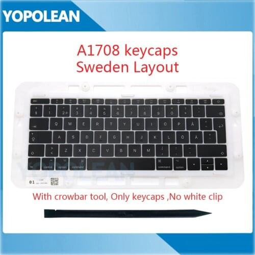 Original Sweden SE Keyboard keys Key cap keycaps For Macbook Pro Retina 13" A1708 Late 2016 Mid 2017